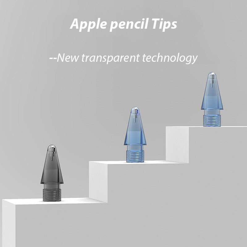 upgrade Transparent Tips For Apple Pencil 1st 2nd Generation FOR APPL PENCIL Damping Replacement Tip For Apple Pencil Nib