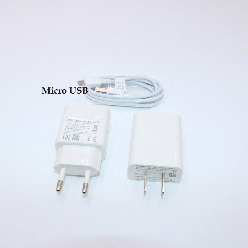 Originele Huawei Snelle Oplader Snel Opladen adapter usb type c Micro usb-kabel voor Huawei Honor 9 nova 2 3 3e 4 5e p20 lite P9 P10