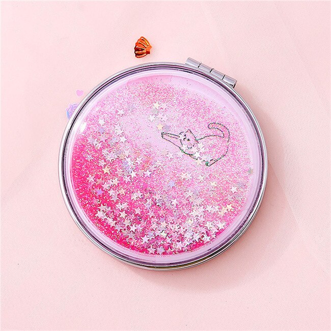 Pocket Mirror Makeup Compact Hand Mirror mini Small Mirror Portable Mirror Compact Cosmetic espejos de bolsillo mujer spiegel: 5