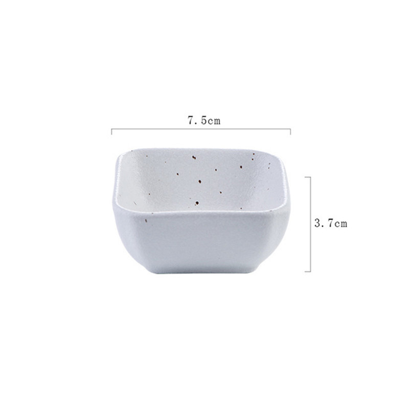 Japanse Keramische Retro Kruiden Saus Schotel Creatieve Boter Mosterd Sushi Azijn Soy Schotel Porselein Schotel Keuken Servies: H