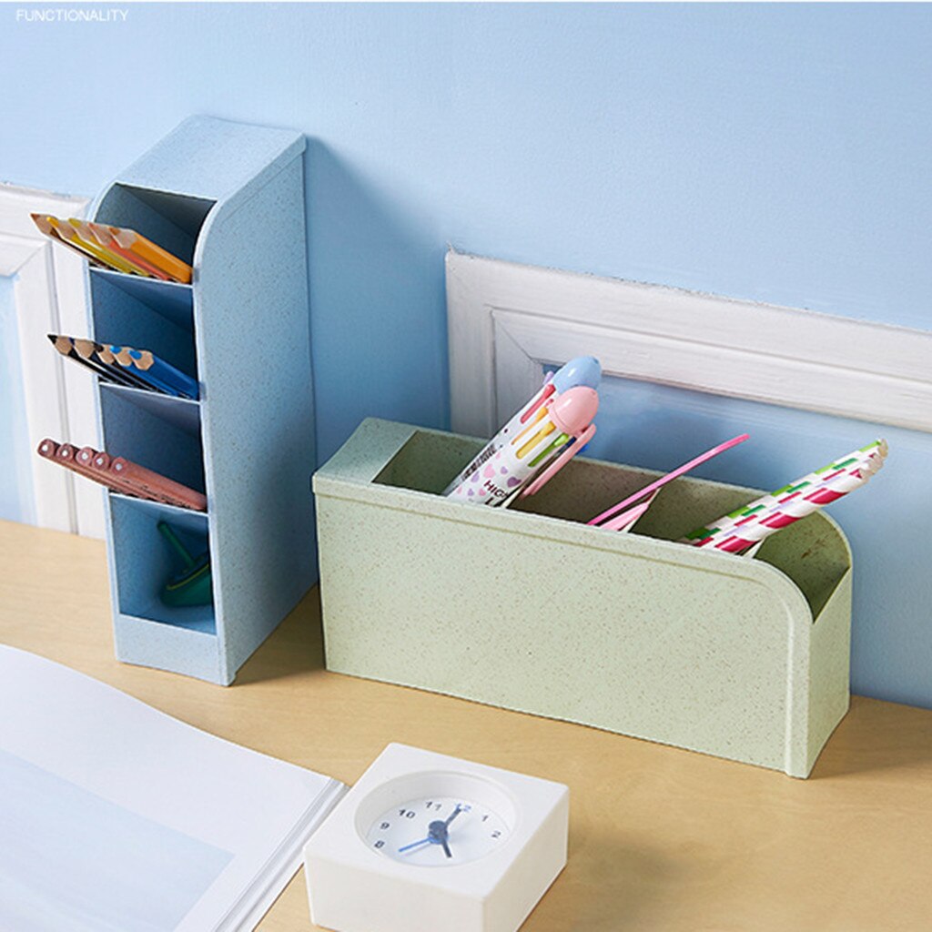Desk Pen Organizer Holder Caddy Office Pencil Mesh Desktop Storage
