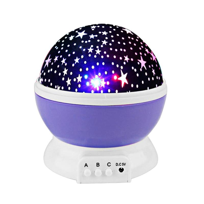 Romantic Starry Sky LED Projector USB Night Light Kids Luminous Toys Chrismas Romantic Colorful Led Projection Lamp Lights