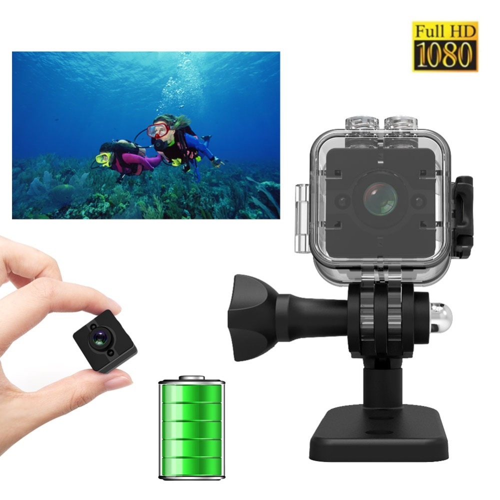 SQ12 Mini Ip Camera Hd 1080P Waterdicht Groothoek Lens Camcorder Sport Dvr Infrarood Nachtzicht Micro Cam kleine Camera 'S