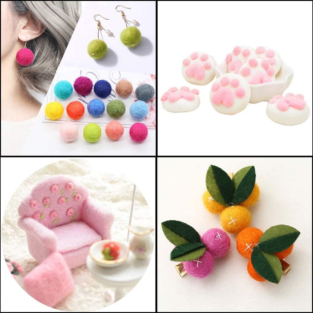 Imzay Wool Roving Bulk - Pink 8.82oz Super Wool Chunky Yarn, Wool Roving Top For Hand Spinning, Felting, Weaving And DIY Craft