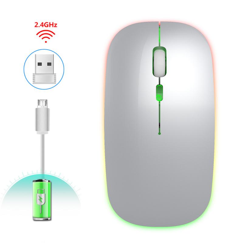 Rechargeable Computer Mouse Wireless Charging Mouse Ultra-Thin Silent Mute Mice For Home Office Notebook Mouse For Xiaomi Laptop: 02