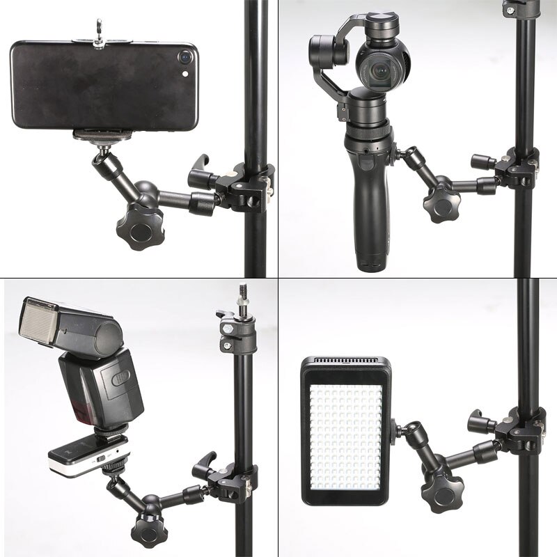 Multifunctional Crab Claw Clamp Small Super Clamp For DSLR Camcorder LCD Monitor Photo Studio Flash Light Accessories