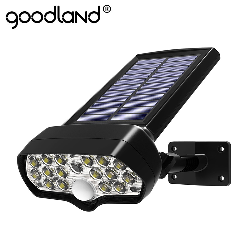 Shark LED Solar Light PIR Motion Sensor Solar Lamp Waterproof Solar Powered Spotlights Wall Lamp For Outdoor Garden Decoration