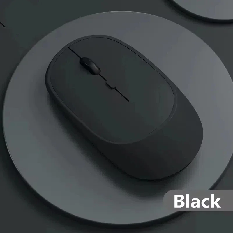 Wireless Mouse Bluetooth USB Silent Mice Adjustable DPI Ergonomic Rechargeable Gaming Mouse For Xiaomi Tablet: black