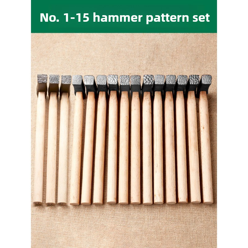 Herramienta de joyería, martillo de textura, martillo de textura dorado y plateado, herramientas de reparación de joyería, herramientas hechas a mano multifunción