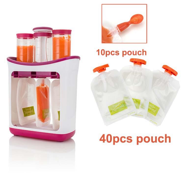 Babymad maker økologisk mad kværn til nyfødte frisk frugt juice beholdere opbevaring baby silikone børn isoleringsposer: Mak 40 p 2