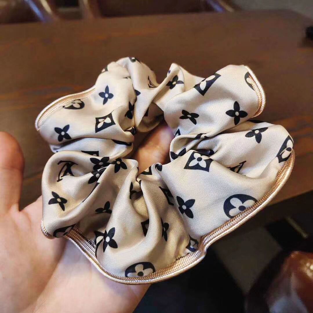 El tocado para mujer, bandana para el pelo, bandana sencilla a la , adornos para el cabello, cintas para el pelo, coleta con letras para adulto: Beige