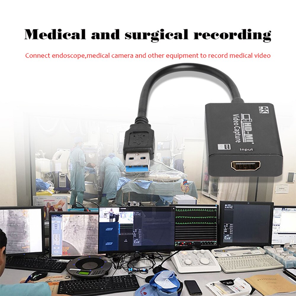 Usb 3.0 Hdmi Capture Card 4K Hdmi Acquisitie Kaart Mini Video Grabber Record Box Voor Opname