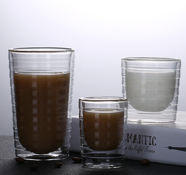 Tasse en verre à café à Double paroi de Nespresso, 85ml 150ml 350ml, après le thé, 1 pièce