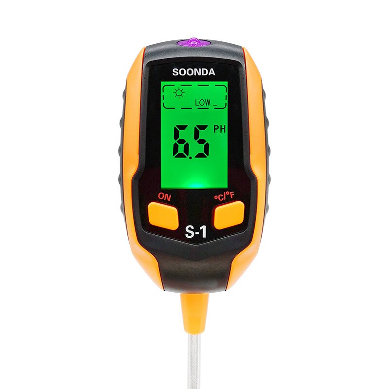 4 in 1 Soil PH Meter Hygrometer Soil Moisture Sensor Meter Plants Acidity Humidity PH Monitor Detector Sunlight рН-тестер