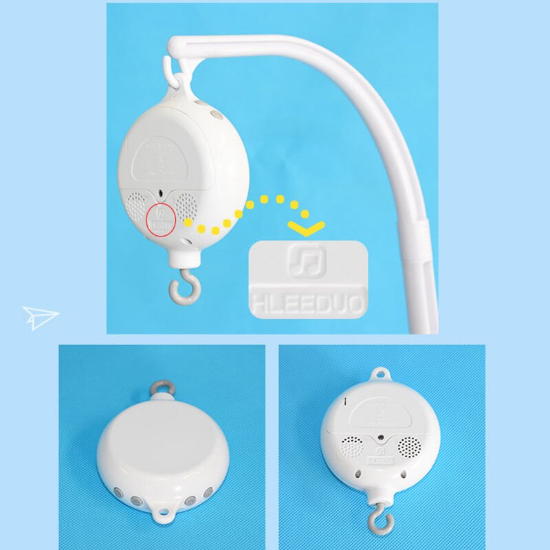 Bluetooth Baby Toys Newborn Bell Music box Crib Mobile Educational Toys Rattles Bracket Set Baby Toys 0-12 months