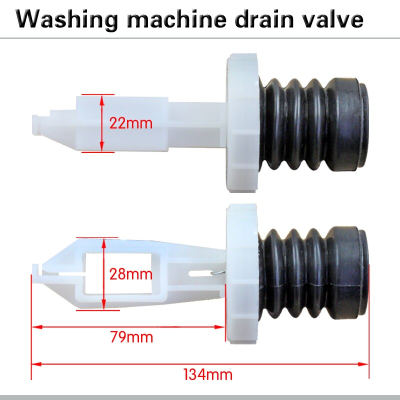Afvoerklep van de wasmachine, waterslot, waterstop, afvoerstop, hoofdhuidkom, reserveonderdelen voor wasmachines