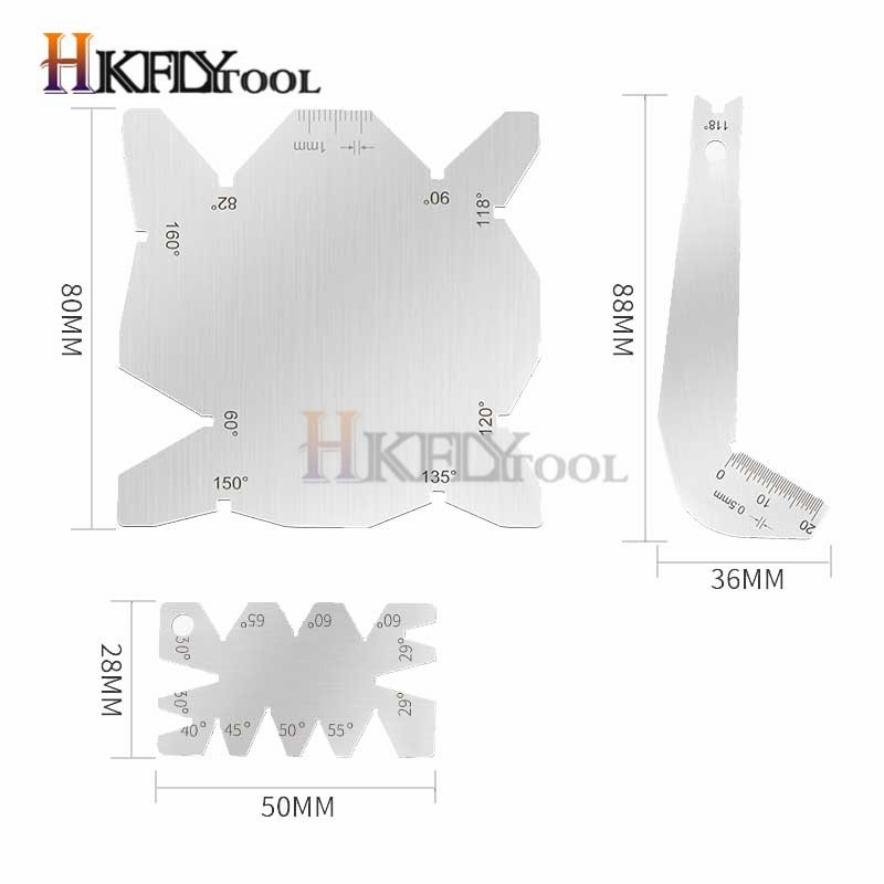 Drill Bits Angle Gauge Dirll Sharpener Tools S/S Inspection Angle Gage Stainless Steel Corner Front Edge Measuring Tool