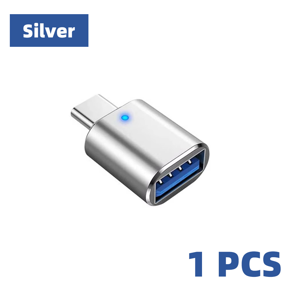1/2PCS USB 3.0 To Type C OTG Charger Adapter Connector Type-C to USB Male To Type-c Adapt Converter for PC MacBook Car USB ipad: Brown