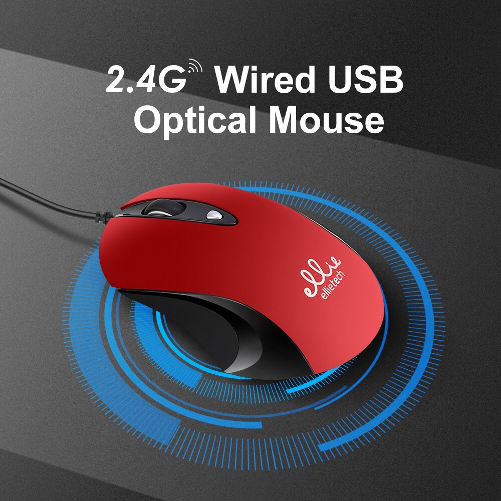 Mouse USB gioco cablato 1200 DPI ottico 3 pulsanti Mouse da gioco per PC Laptop Computer e-sport 1.3M cavo USB gioco Office Wire Mous