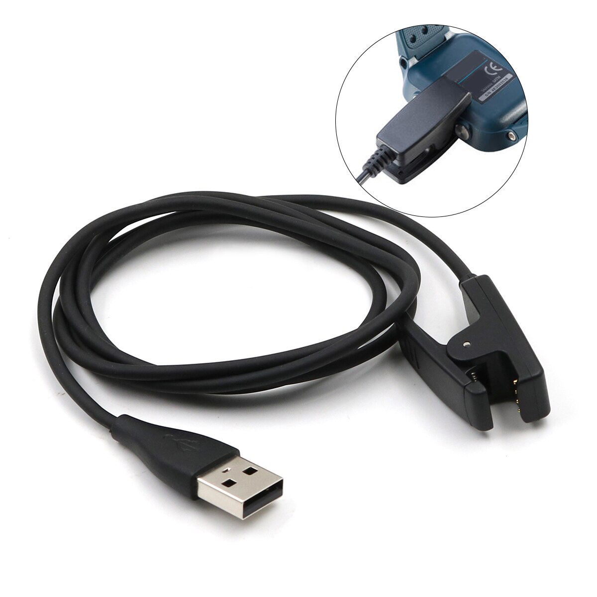 Watch Chargers USB Charging Cable Cord Charger Clip for Garmin Forerunner 235 735XT 645 35 vivomove HR Watch