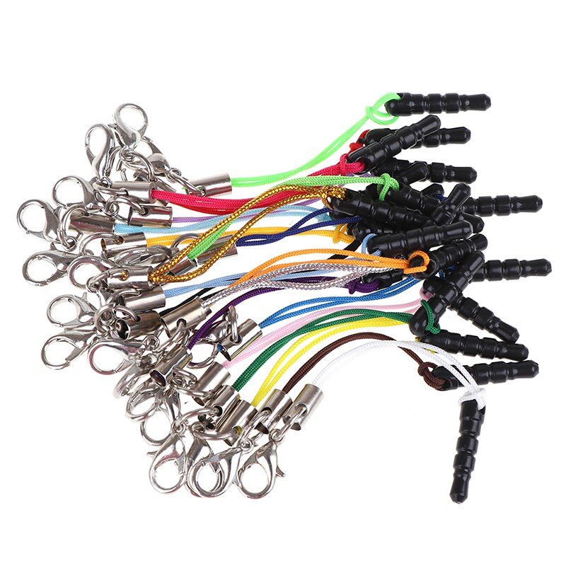 10Pc Hanger Telefoon Stof Plug Stofdicht Plug Met Kreeft Knop