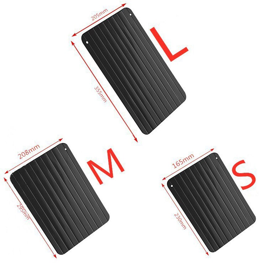 Fast Defrosting Tray Natural Thawing Plate for Frozen Meat Rapid Miracle Thaw Mat Pad Defrosting Plate Board Kitchen Tools