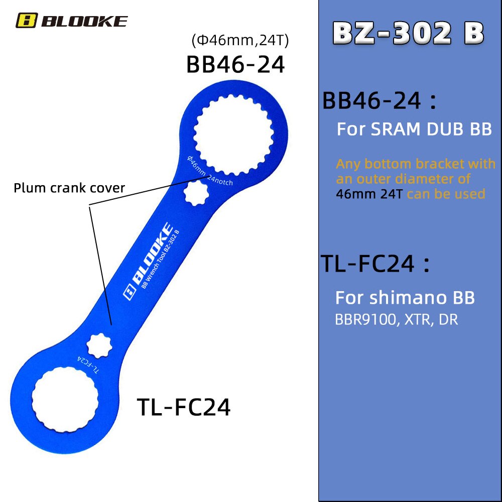 BLOOKE BSA DUB BB Bottom Bracket 68/73mm 28.99mm Central Movement BSA68 Thread Sealed 2 Bearing For SRAM Crankset MTB Bicycle: Wrench  BZ-302 B