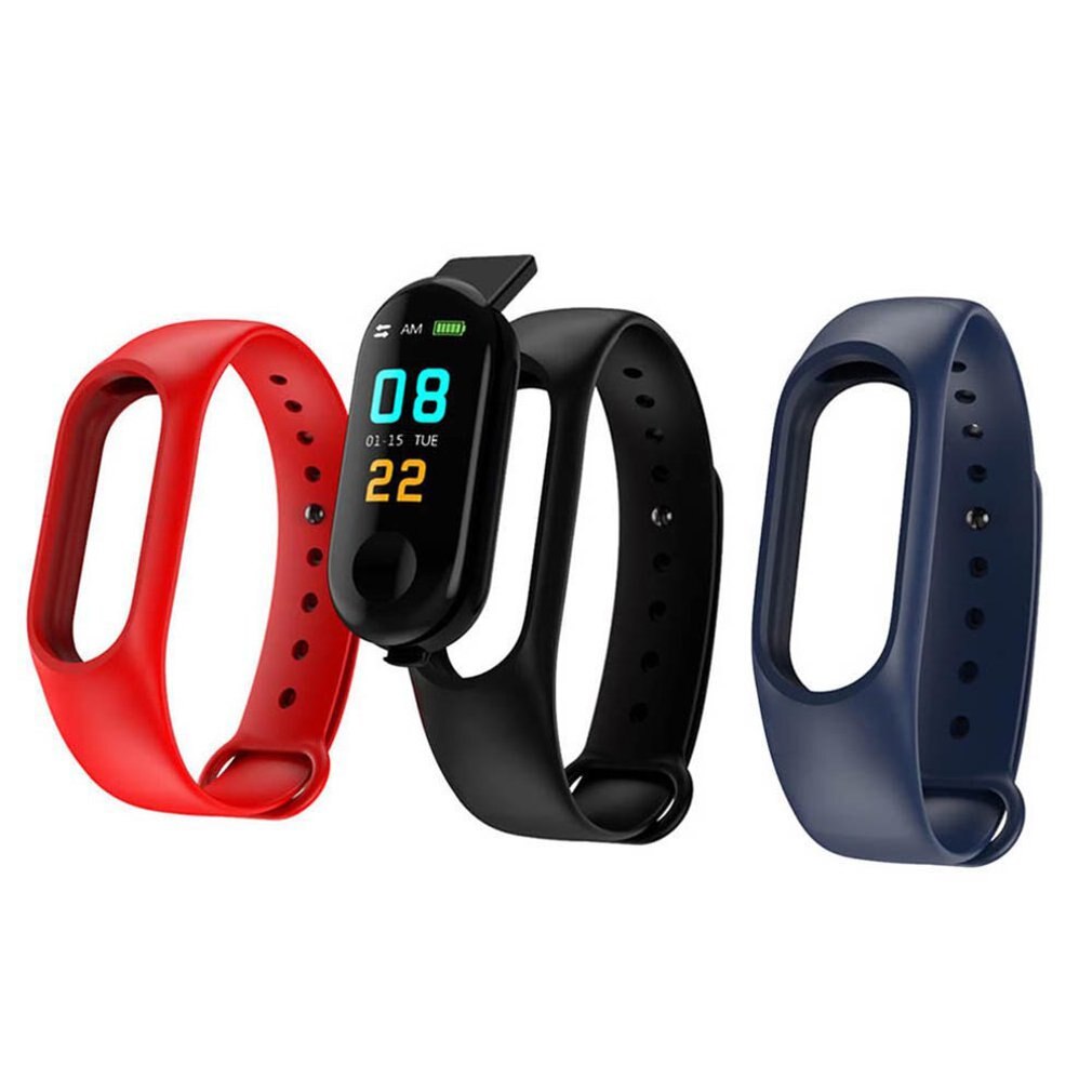 Fitness Smart Armband Horloge Band M3 Tracker Sport Stappenteller Hartslag Bloeddruk Bluetooth Gezondheid Polsband