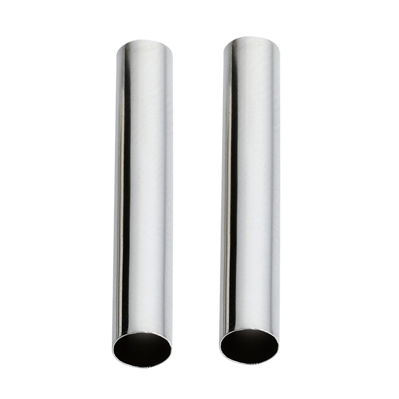 Perles de Tube métallique en cuivre couleur or Rhodium, 50 à 100 pièces, adaptées au cordon en cuir de 6mm, collier, perles d'espacement en cuivre pour la fabrication de bijoux, bricolage