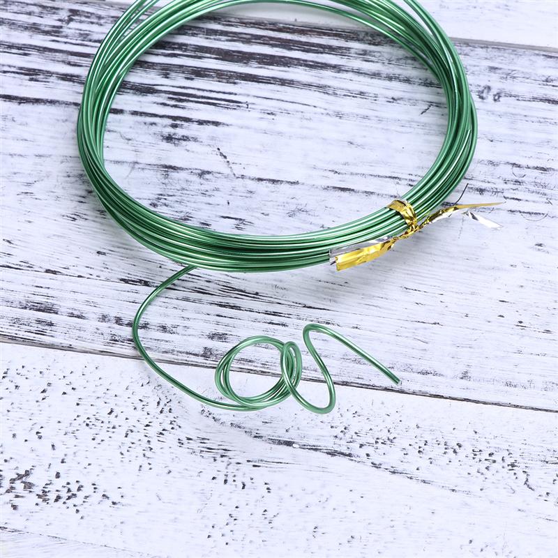BESTOYARD 5 Roll Aluminum Craft Wire Colorful Flexible Aluminum Wire Metal Wire Jewelry Making Wire for Craft Gardening