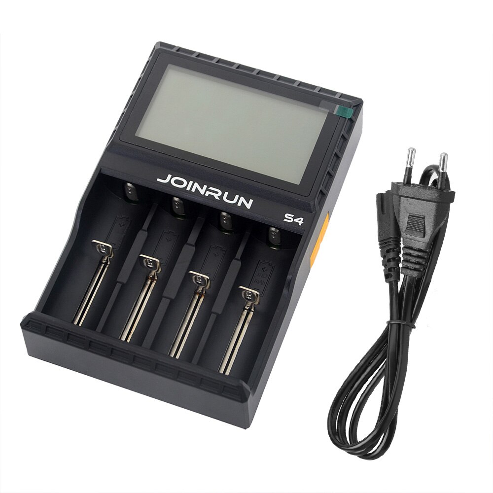 Joinrun S4/N2 Plus 18650 Li-ion Battery charger Smart 18650 Battery Charger for Li-ion/Ni-MH/Ni-CD 18650 14500 16340 AA AAA: S4 EU Plug