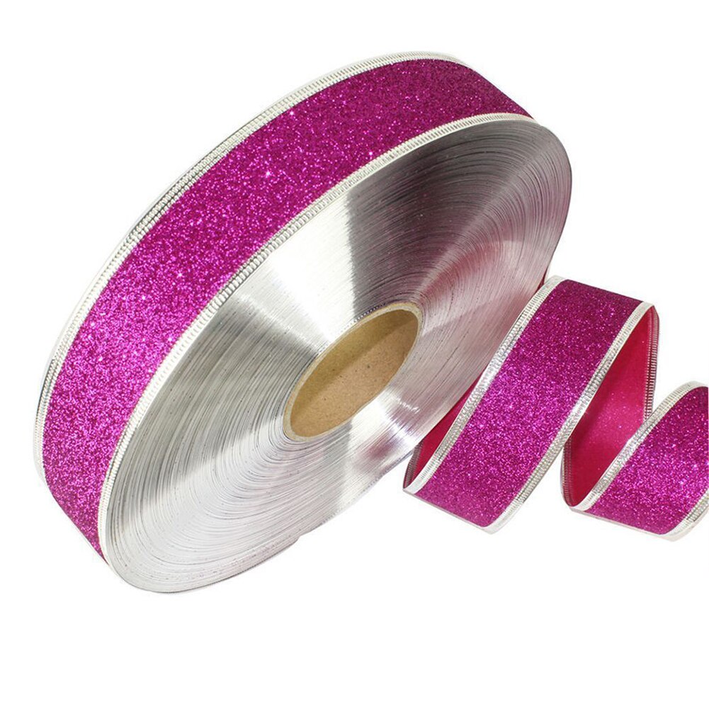 Christmas Ribbons Glitter Ribbon Decor Xmas Wrapping Ribbon Festival Supplies