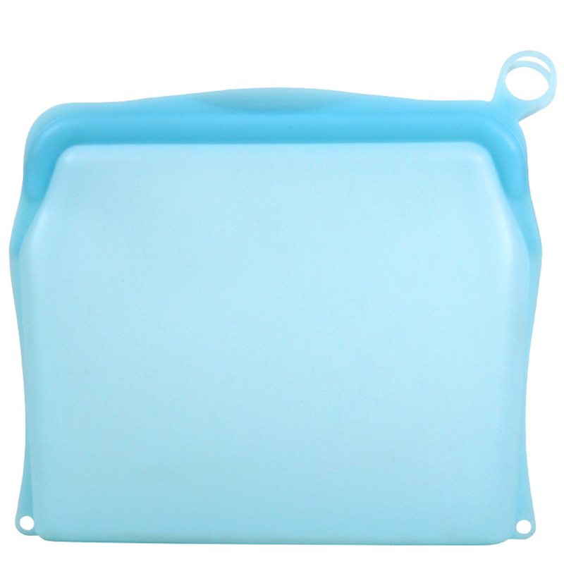 Reusable Food Storage Bags Leakproof Easy to Clean Silicone Food Bags Snacks Reusable Food Storage Bags Reusable Leakproof XHC88: Blue / S