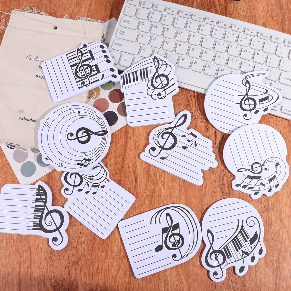 10Pcs/Set Self-adhesive Music Note Sticky Notes Va... – Vicedeal
