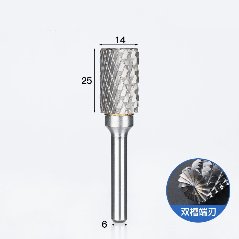 1pc-free vhm tungsten staal frees, 6mm schacht EEN soort Metalen elektrische slijpen hoofd, polijsten tool: AEX1425M06