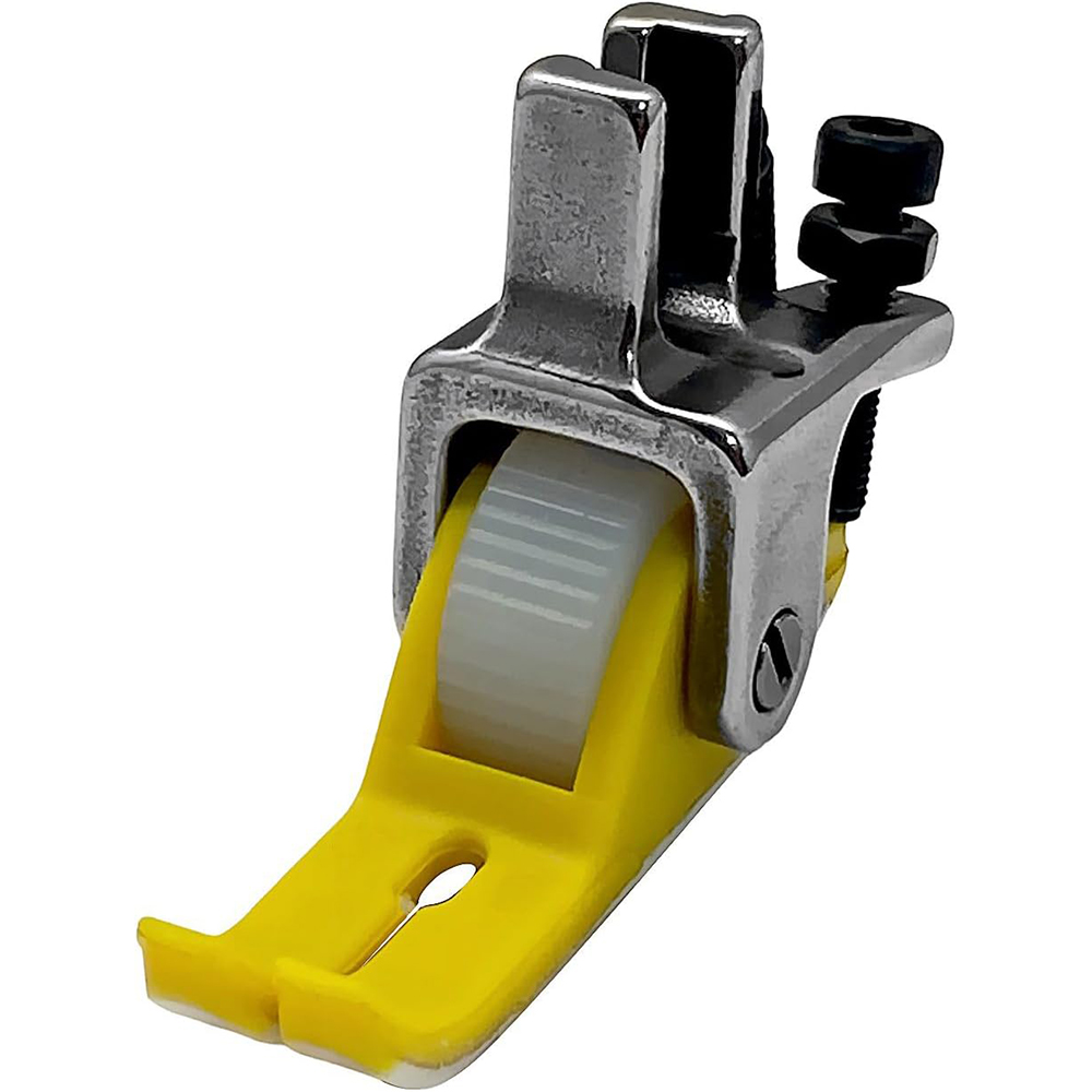 Narrow Roller Presser Foot For Singer Brother Juki Industrial Single Needle Lockstitch Sewing Machine Accessories: light yellow