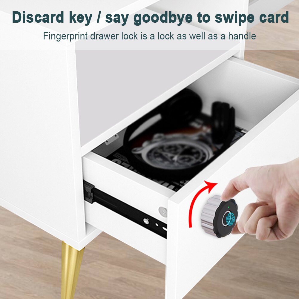 Sensitive Security Office File Electronic Home Anti Theft Cupboard USB Rechargeable Smart Cabinet Lock Door Drawer Keyless