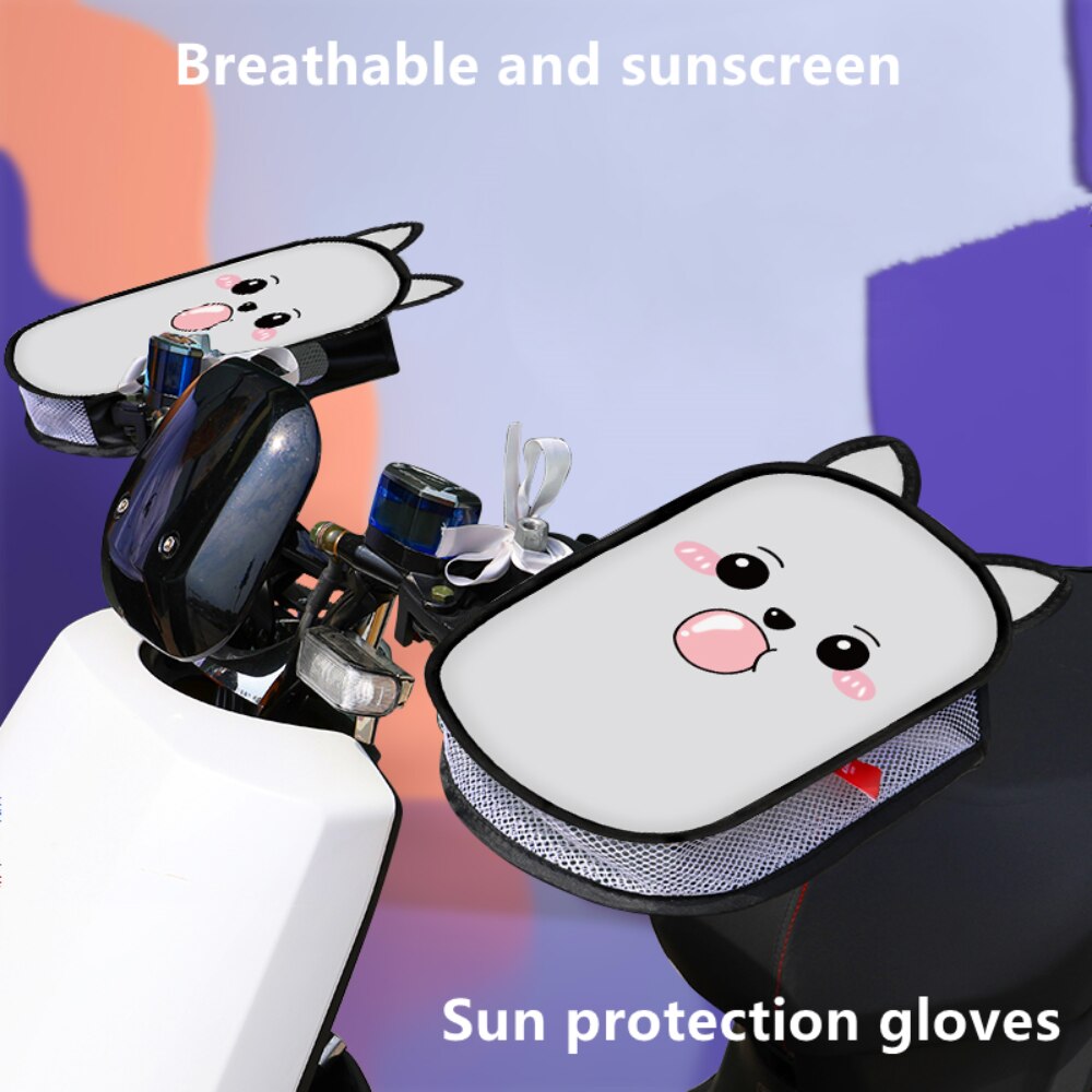 Couverture de guidon de moto, protection solaire, batterie étanche et résistante aux UV, gants de protection solaire pour véhicule électrique