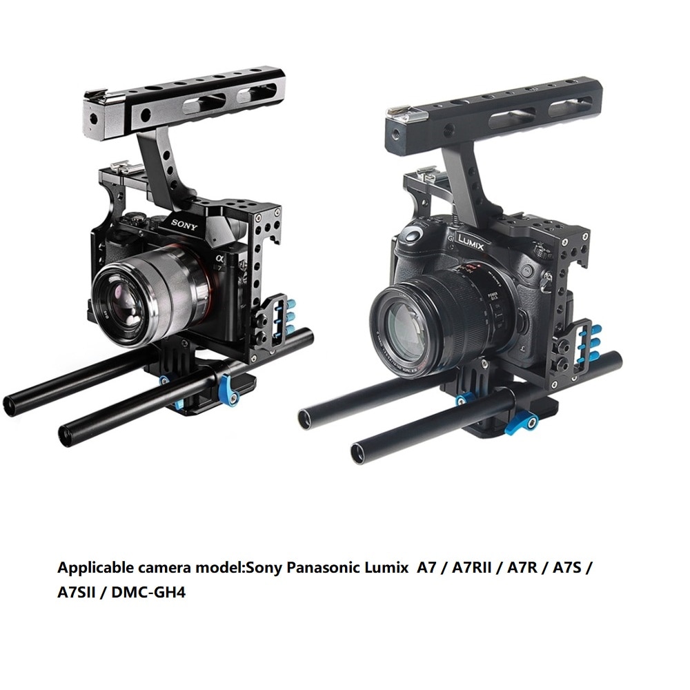 Mcoplus videokamera burhåndtag stabilisator til sony panasonic lumixa 7 a7ii a7 iii  a7 rii  a7r a7s a7 sii dmc -gh4