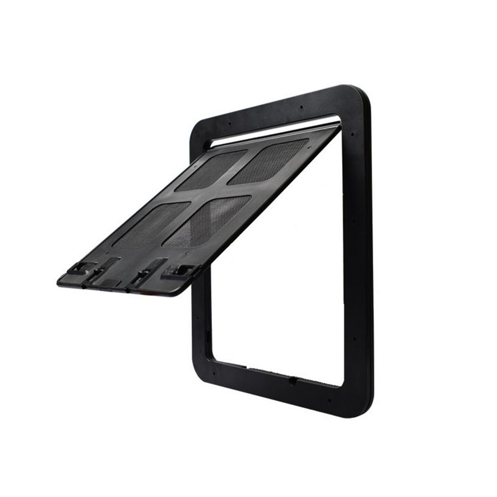 Pet Screen Door Automatic Lockable Screen Dog Door Window Security Flap Gates Pet Tunnel Dog Fence Free Access Door For Home