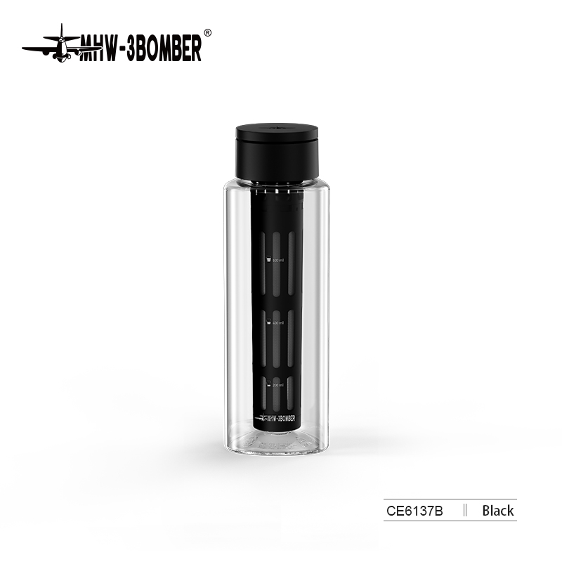 MHW-3BOMBER 600ML Cold Brew Koffiezetapparaat Afneembare Koffiepot met Mesh Filter Thuis Barista Tool Draagbare Camping Accessoires: Beige