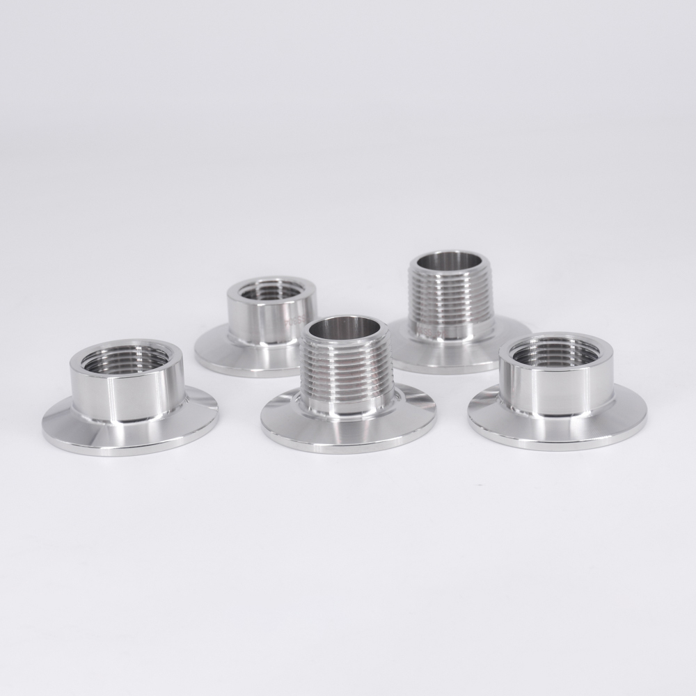 1/4" 3/8" 1/2" 3/4" 1" NPT Male Female 1.5" Tri Clamp Sanitary Fitting Connector SS304 Stainless Homebrew Ferrule 50.5mm