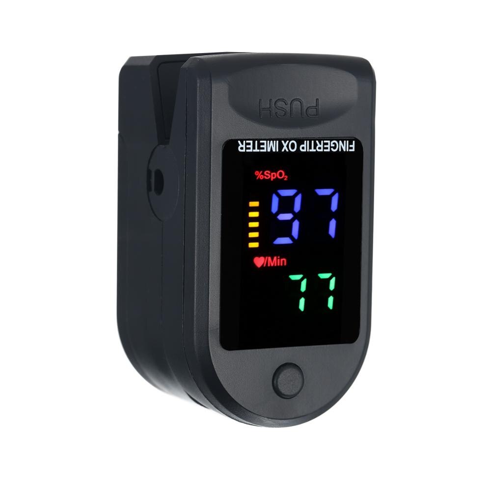 Finger Oximeter Digital Fingertip Pulse Oximeter Blood Oxygen Saturation Meter Finger SPO2 PR Heart Rate Monitor saturimetro: MD2064