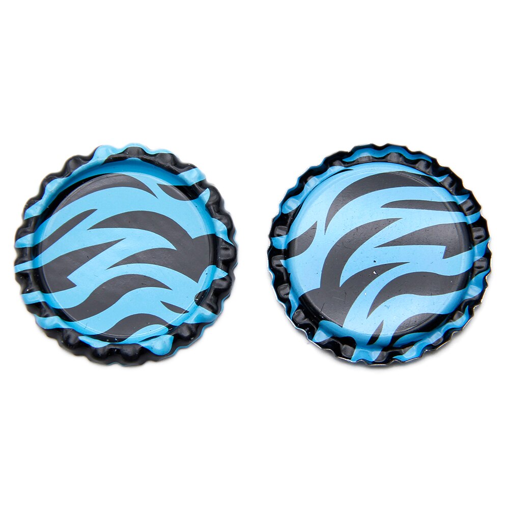 25Pcs Geometrische Patronen Ronde Vorm Fles Cap, DIY Handgemaakte Materialen Voor Maken Projecten, 25Yc2156: 1012897010