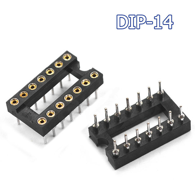 10 Teile/los IC Sockel tauchen6 tauchen8 tauchen14 tauchen16 tauchen18 tauchen20 tauchen28 tauchen40 Stifte Stecker tauchen Buchse 6 8 14 16 18 20 24 28 40 Stift: dunkel Grau