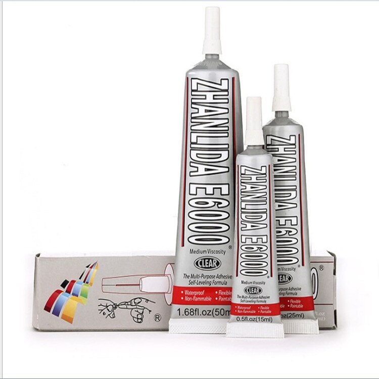 50ml Industrial Liquid E6000 Super Glue Strong Adhesive For Diy Diamond Painting Cloth Metal Fabric Rhinestones Crystal Glass