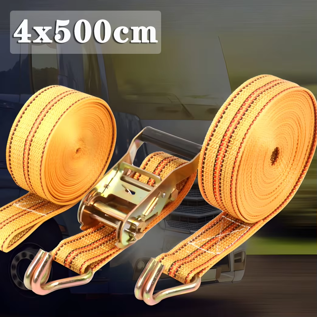 Nuovo cinturino di ancoraggio forte cintura a cricchetto bagagli carico tenditore di ancoraggio cinghia con fibbia in metallo cinghie di carico cinghia di reggiatura per camion