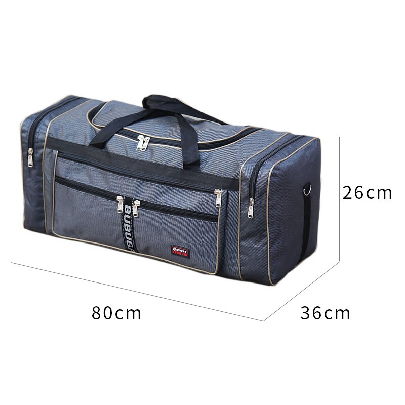 Oxford Waterdichte Vouwen Mannen Reistassen Handtas 3 Kleuren Grote Bagage Organizer T566