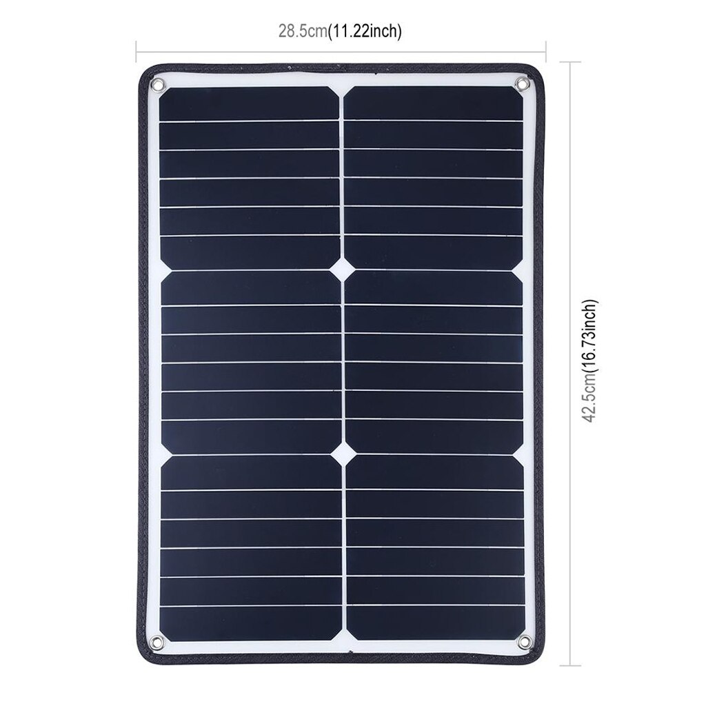 USB Solar Panel Charger, Power Generator Battery Backup for Camping Travel Emergency Car Boat Phone Laptop Charge