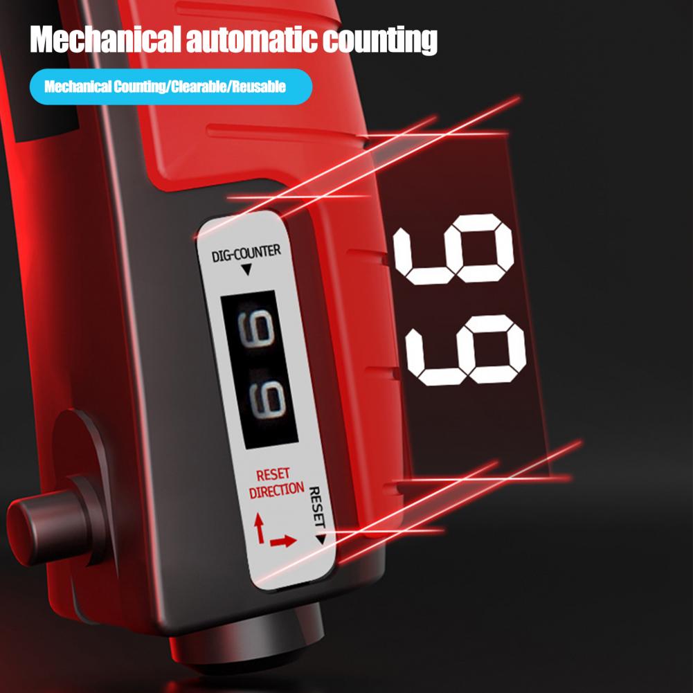 Empuñadura de goma antideslizante, entrenador de fuerza, contador LED, distancia ajustable/resistencia